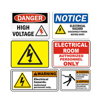 Danger Electricity Aluminum Safety Warning Signs – Premium Hazard Communication Solutions
