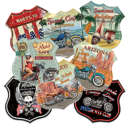 Garage Metal Signs Retro Wall Decoration Shield Metal